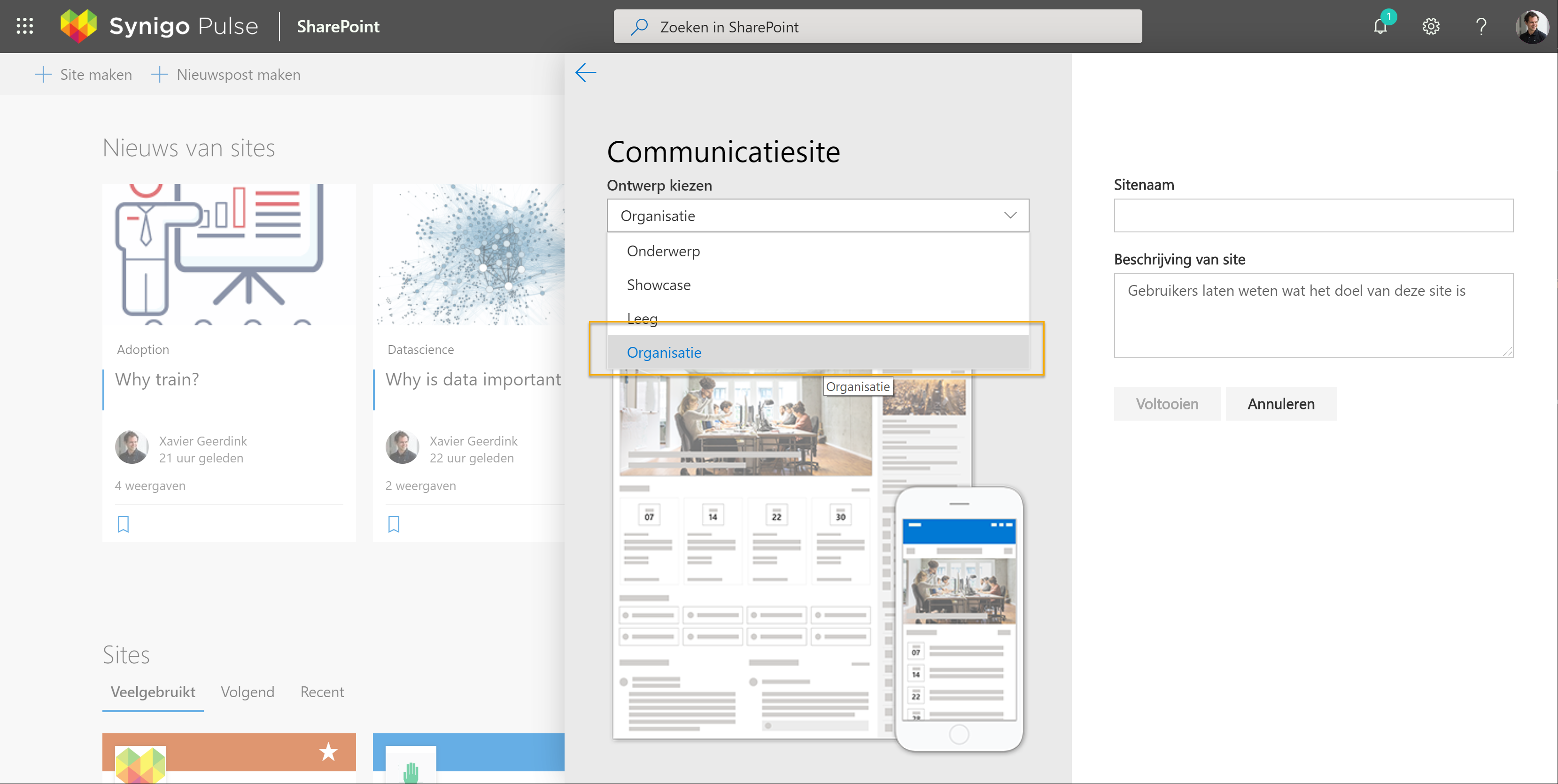 A new type of Communication site