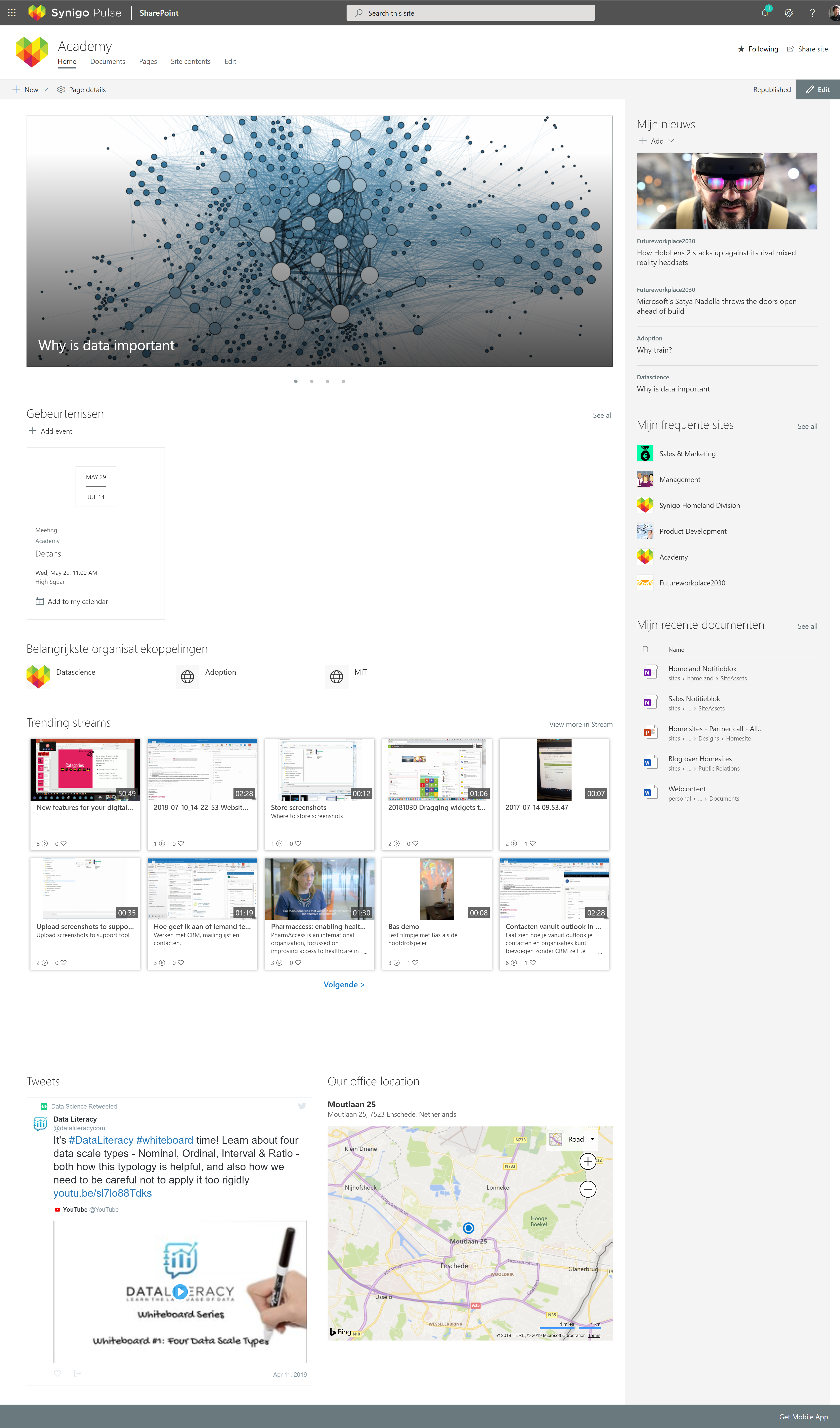 Fullscreen SharePoint home site