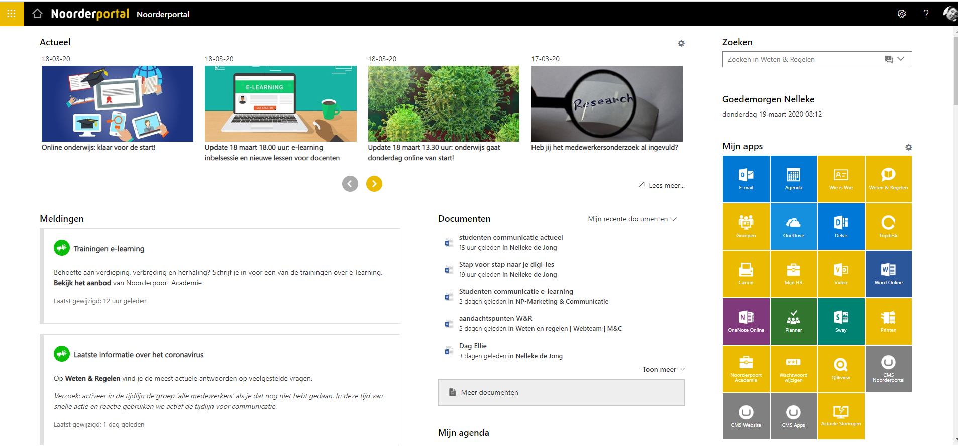 Actueel nieuws over Corona op de portal